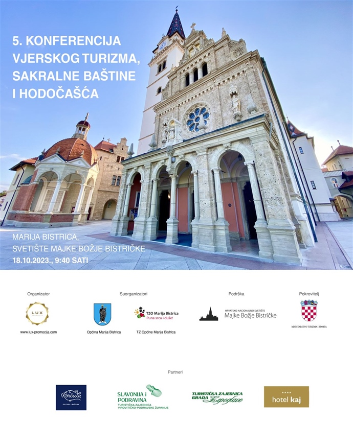 Konferencija vjerskog turizma Marija Bistrica najava vizual LUX